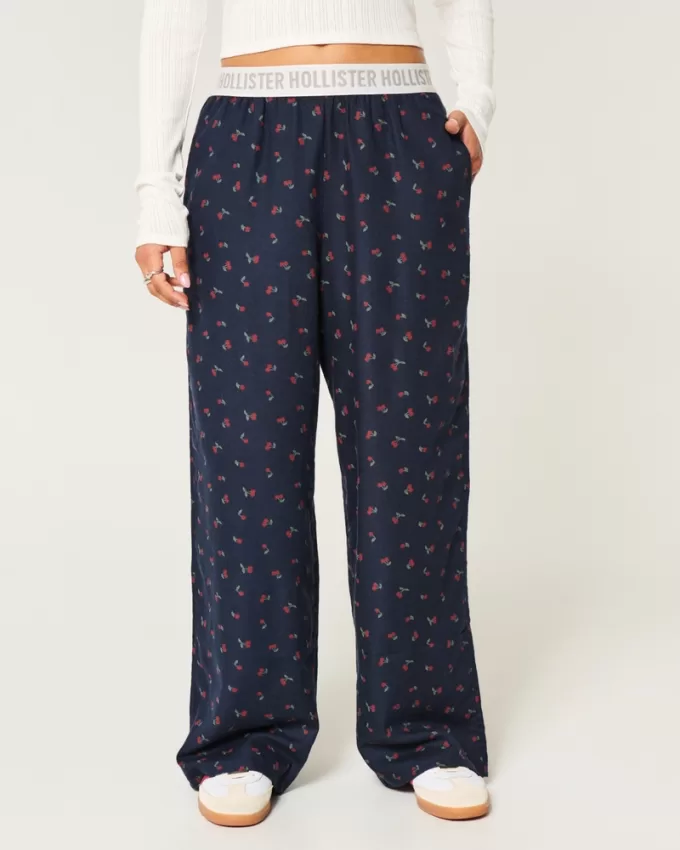 24/7 Wide-Leg Flannel Pajama Pants,24/7 Wide-Leg Flannel Pajama Pants 24/7 Wide-Leg Flannel Pajama Pants,24/7 Wide-Leg Flannel Pajama Pants