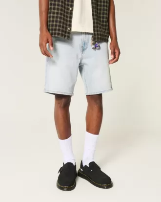 Above-the-Knee Loose Denim Shorts,Above-the-Knee Loose Denim Shorts Above-the-Knee Loose Denim Shorts,Above-the-Knee Loose Denim Shorts