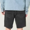 Above-the-Knee Loose Denim Shorts,Above-the-Knee Loose Denim Shorts Above-the-Knee Loose Denim Shorts,Above-the-Knee Loose Denim Shorts