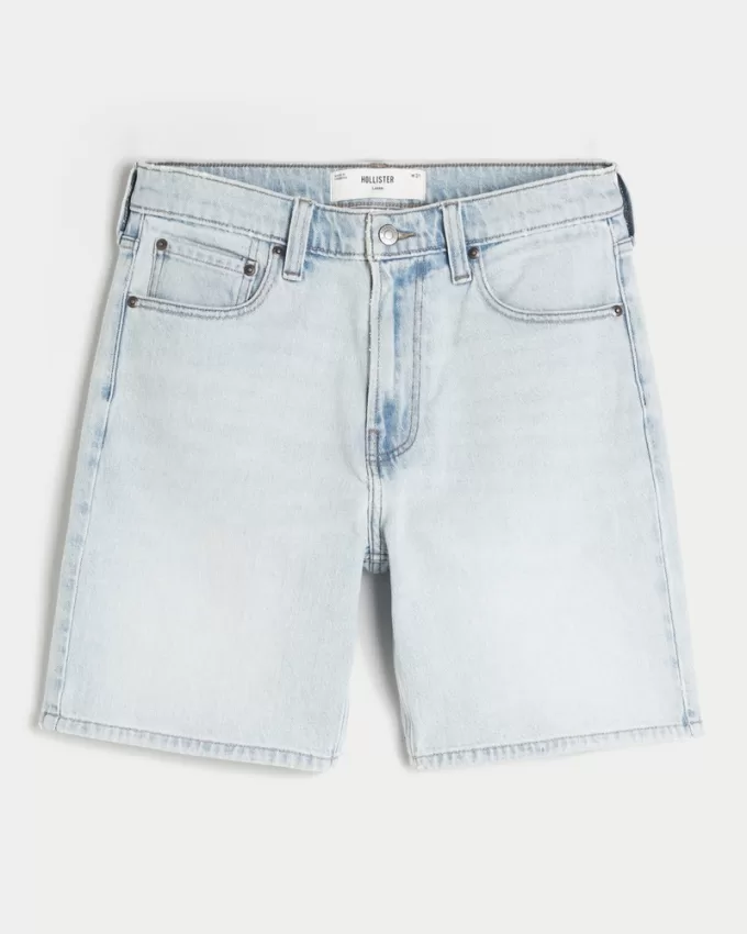 Above-the-Knee Loose Denim Shorts,Above-the-Knee Loose Denim Shorts Above-the-Knee Loose Denim Shorts,Above-the-Knee Loose Denim Shorts