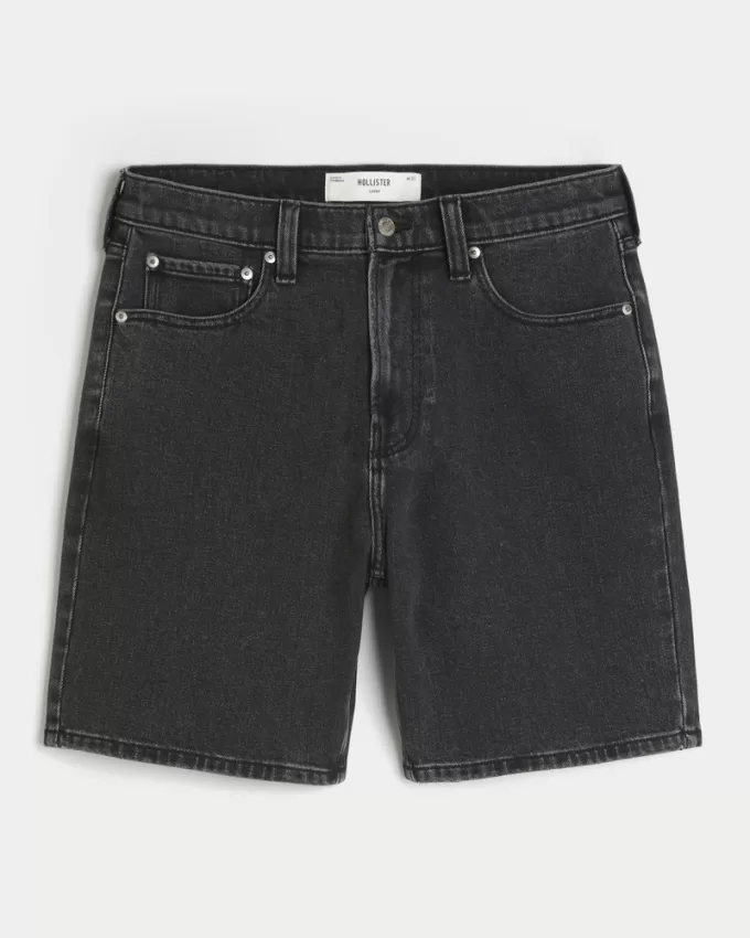 Above-the-Knee Loose Denim Shorts,Above-the-Knee Loose Denim Shorts Above-the-Knee Loose Denim Shorts,Above-the-Knee Loose Denim Shorts