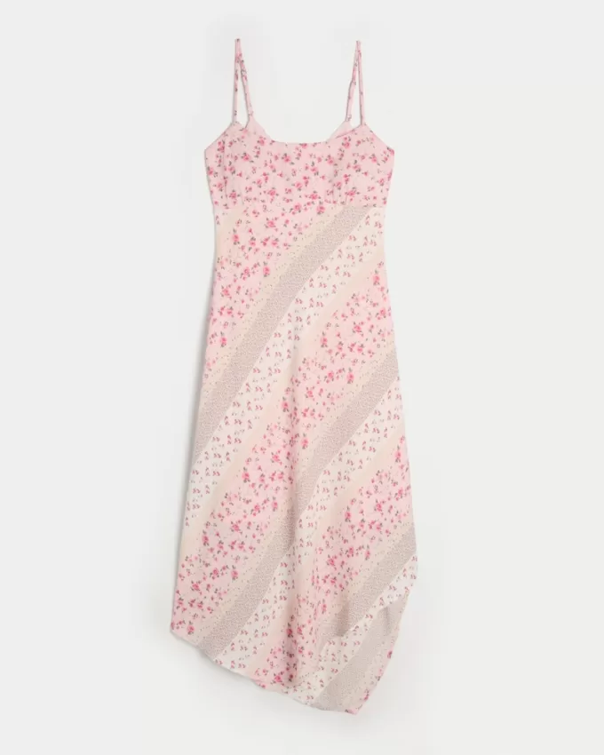 Asymmetrical Crepe Open-Back Midi Slip Dress,Asymmetrical Crepe Open-Back Midi Slip Dress Asymmetrical Crepe Open-Back Midi Slip Dress,Asymmetrical Crepe Open-Back Midi Slip Dress