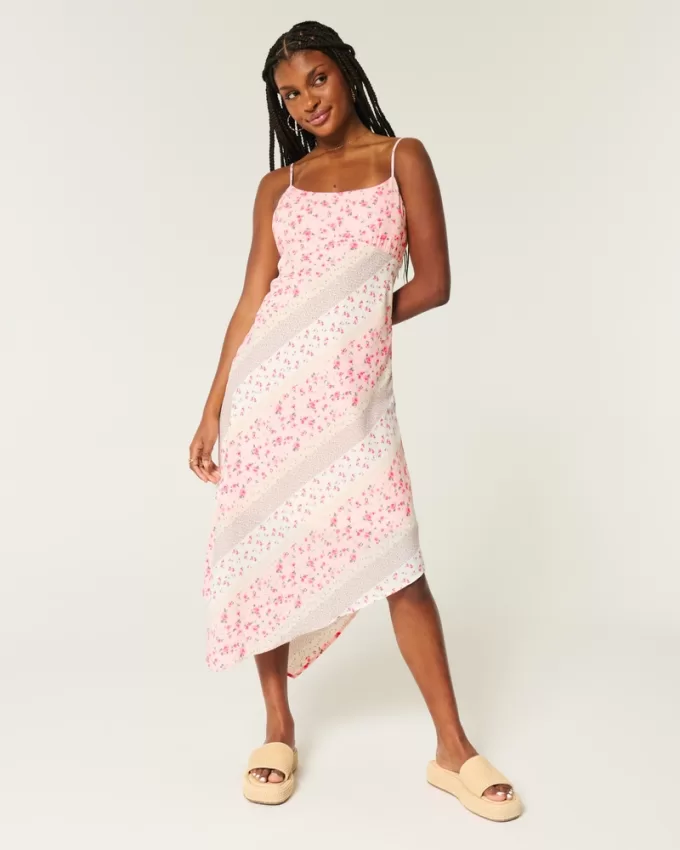Asymmetrical Crepe Open-Back Midi Slip Dress,Asymmetrical Crepe Open-Back Midi Slip Dress Asymmetrical Crepe Open-Back Midi Slip Dress,Asymmetrical Crepe Open-Back Midi Slip Dress