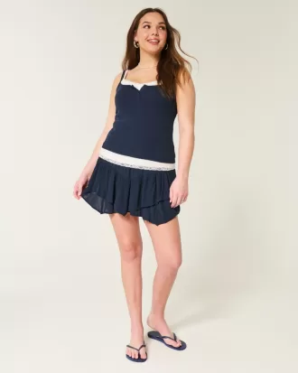Asymmetrical Hem Tiered Mini Skort,Asymmetrical Hem Tiered Mini Skort Asymmetrical Hem Tiered Mini Skort,Asymmetrical Hem Tiered Mini Skort