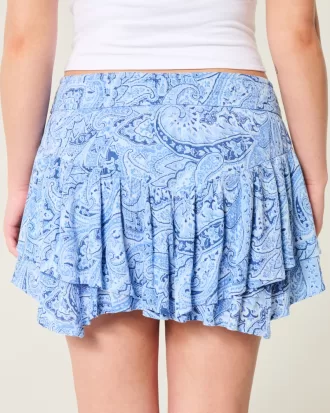 Asymmetrical Hem Tiered Mini Skort,Asymmetrical Hem Tiered Mini Skort Asymmetrical Hem Tiered Mini Skort,Asymmetrical Hem Tiered Mini Skort