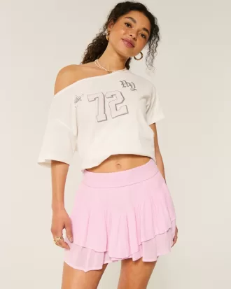 Asymmetrical Hem Tiered Mini Skort,Asymmetrical Hem Tiered Mini Skort Asymmetrical Hem Tiered Mini Skort,Asymmetrical Hem Tiered Mini Skort
