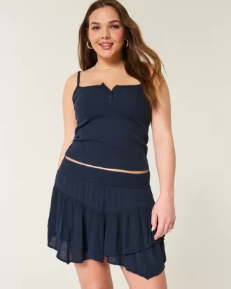 Asymmetrical Hem Tiered Mini Skort,Asymmetrical Hem Tiered Mini Skort Asymmetrical Hem Tiered Mini Skort,Asymmetrical Hem Tiered Mini Skort