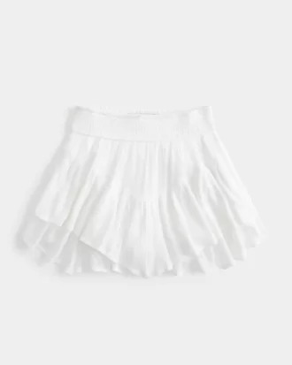 Asymmetrical Hem Tiered Mini Skort,Asymmetrical Hem Tiered Mini Skort Asymmetrical Hem Tiered Mini Skort,Asymmetrical Hem Tiered Mini Skort