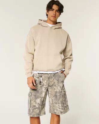 At-the-Knee Camo Baggy Cargo Shorts,At-the-Knee Camo Baggy Cargo Shorts