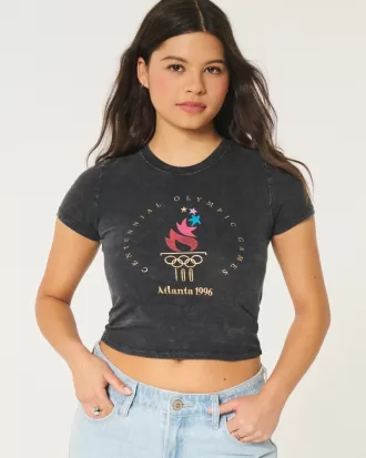 Atlanta 1996 Olympic Games Graphic Baby Tee,Atlanta 1996 Olympic Games Graphic Baby Tee Atlanta 1996 Olympic Games Graphic Baby Tee,Atlanta 1996 Olympic Games Graphic Baby Tee