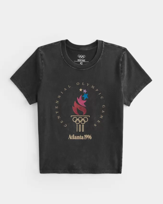 Atlanta 1996 Olympic Games Graphic Baby Tee,Atlanta 1996 Olympic Games Graphic Baby Tee Atlanta 1996 Olympic Games Graphic Baby Tee,Atlanta 1996 Olympic Games Graphic Baby Tee
