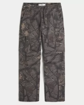 Baggy Camo Cargo Pull-On Pants,Baggy Camo Cargo Pull-On Pants