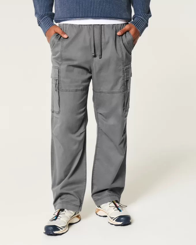 Baggy Cargo Pull-On Pants,Baggy Cargo Pull-On Pants
