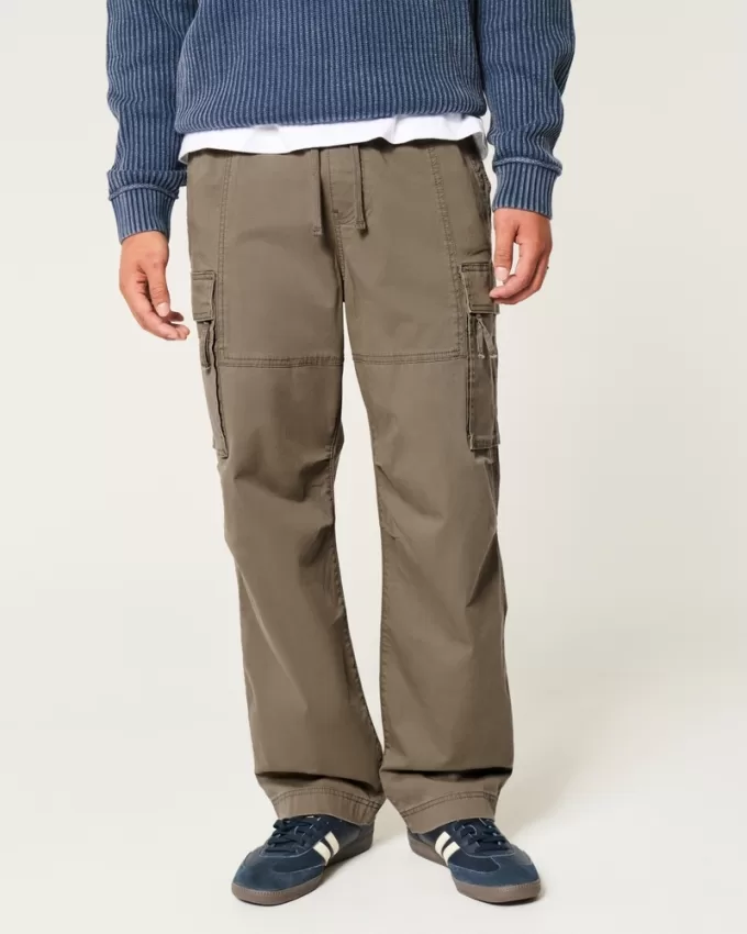 Baggy Cargo Pull-On Pants,Baggy Cargo Pull-On Pants