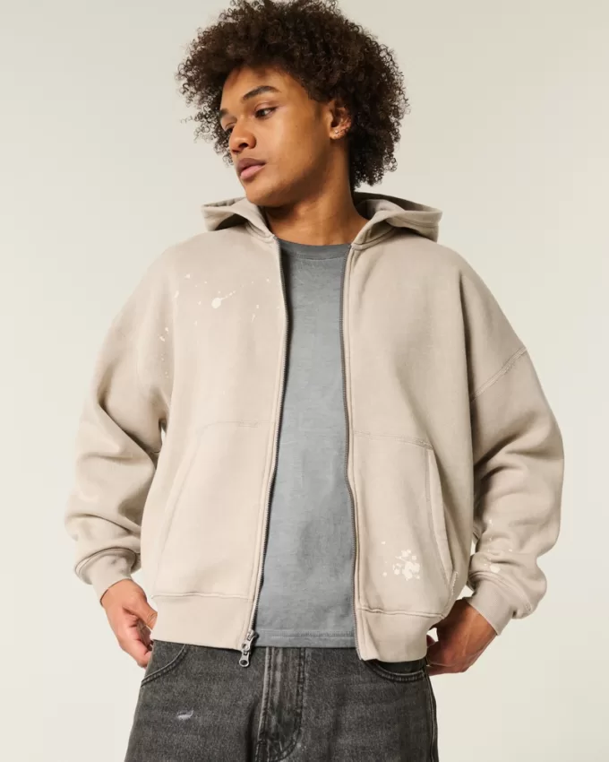 Baggy Cinch Paint Splatter Zip-Up Hoodie,Baggy Cinch Paint Splatter Zip-Up Hoodie Baggy Cinch Paint Splatter Zip-Up Hoodie,Baggy Cinch Paint Splatter Zip-Up Hoodie