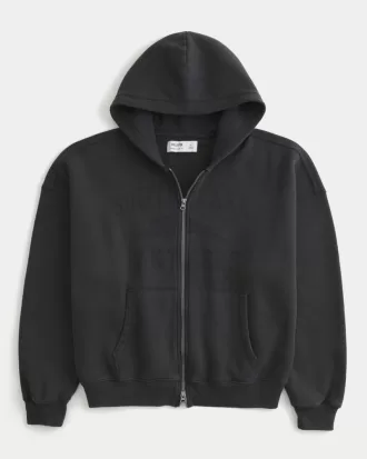 Baggy Cinch Panthers Graphic Zip-Up Hoodie,Baggy Cinch Panthers Graphic Zip-Up Hoodie