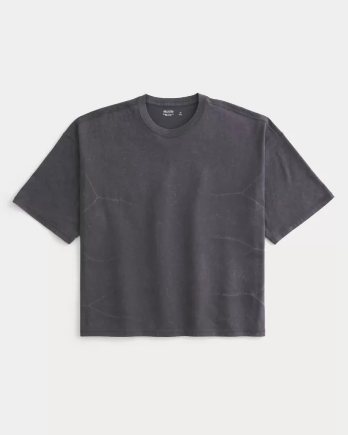 Baggy Crop Lightning Wash Crew T-Shirt,Baggy Crop Lightning Wash Crew T-Shirt Baggy Crop Lightning Wash Crew T-Shirt,Baggy Crop Lightning Wash Crew T-Shirt