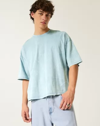 Baggy Crop Wash Effect Crew T-Shirt,Baggy Crop Wash Effect Crew T-Shirt Baggy Crop Wash Effect Crew T-Shirt,Baggy Crop Wash Effect Crew T-Shirt