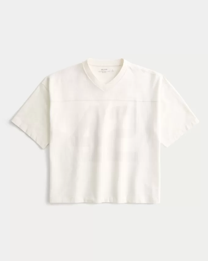 Baggy Heavyweight Crop Football Graphic Tee,Baggy Heavyweight Crop Football Graphic Tee Baggy Heavyweight Crop Football Graphic Tee,Baggy Heavyweight Crop Football Graphic Tee