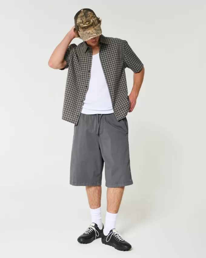 Baggy Pull-On Shorts,Baggy Pull-On Shorts Baggy Pull-On Shorts,Baggy Pull-On Shorts