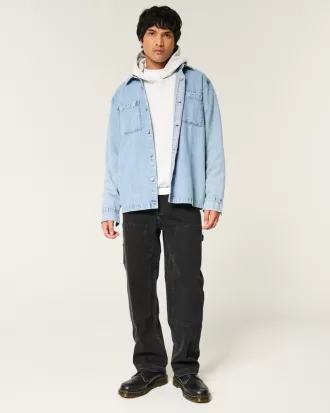 Black Baggy Carpenter Jeans,Black Baggy Carpenter Jeans