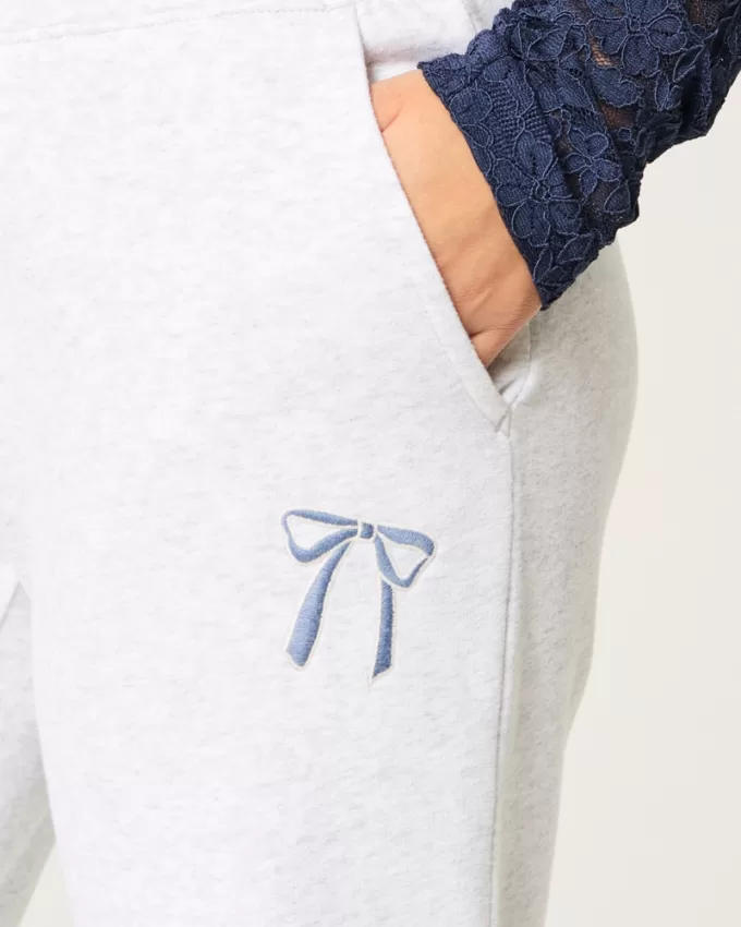 Bow Graphic Straight Sweatpants,Bow Graphic Straight Sweatpants Bow Graphic Straight Sweatpants,Bow Graphic Straight Sweatpants