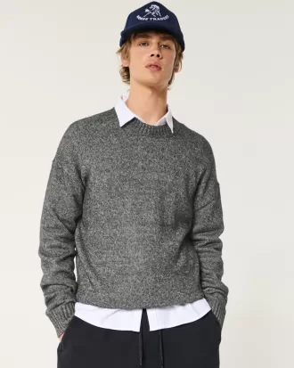 Boxy Airspun Knit Crew Sweater,Boxy Airspun Knit Crew Sweater
