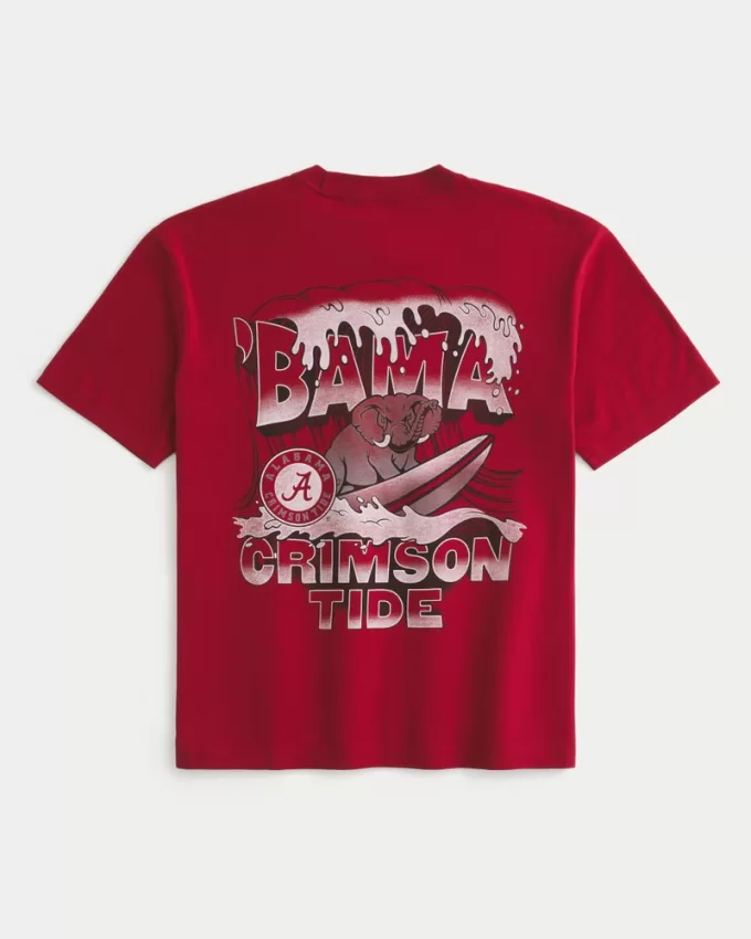 Boxy Alabama Crimson Tide Graphic Tee,Boxy Alabama Crimson Tide Graphic Tee Boxy Alabama Crimson Tide Graphic Tee,Boxy Alabama Crimson Tide Graphic Tee