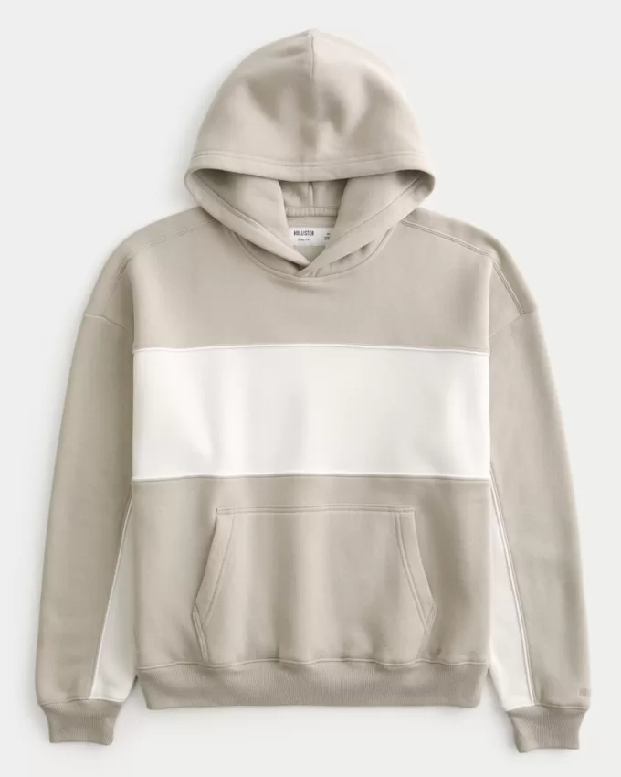 Boxy Colorblock Hoodie,Boxy Colorblock Hoodie Boxy Colorblock Hoodie,Boxy Colorblock Hoodie