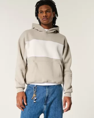 Boxy Colorblock Hoodie,Boxy Colorblock Hoodie Boxy Colorblock Hoodie,Boxy Colorblock Hoodie