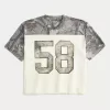 Boxy Crop Mesh Graphic Football Jersey,Boxy Crop Mesh Graphic Football Jersey Boxy Crop Mesh Graphic Football Jersey,Boxy Crop Mesh Graphic Football Jersey