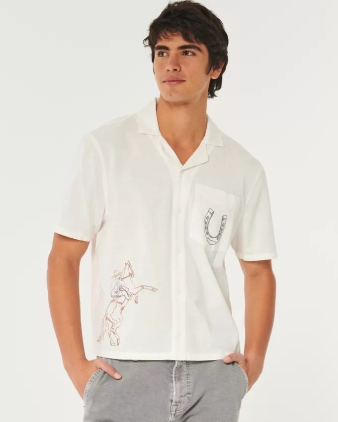 Boxy Cropped Embroidered Graphic Workwear Shirt,Boxy Cropped Embroidered Graphic Workwear Shirt Boxy Cropped Embroidered Graphic Workwear Shirt,Boxy Cropped Embroidered Graphic Workwear Shirt