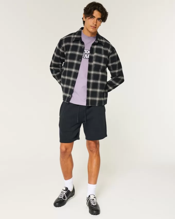 Boxy Flannel Shirt,Boxy Flannel Shirt Boxy Flannel Shirt,Boxy Flannel Shirt