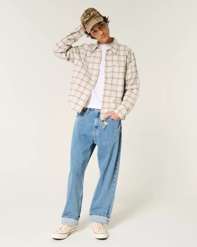 Boxy Flannel Shirt,Boxy Flannel Shirt Boxy Flannel Shirt,Boxy Flannel Shirt