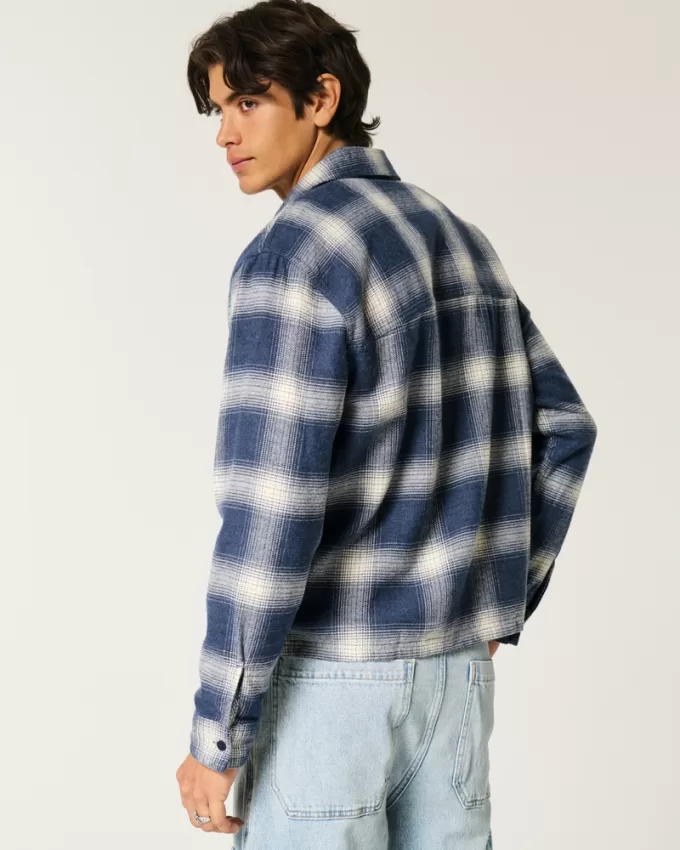 Boxy Flannel Shirt,Boxy Flannel Shirt Boxy Flannel Shirt,Boxy Flannel Shirt