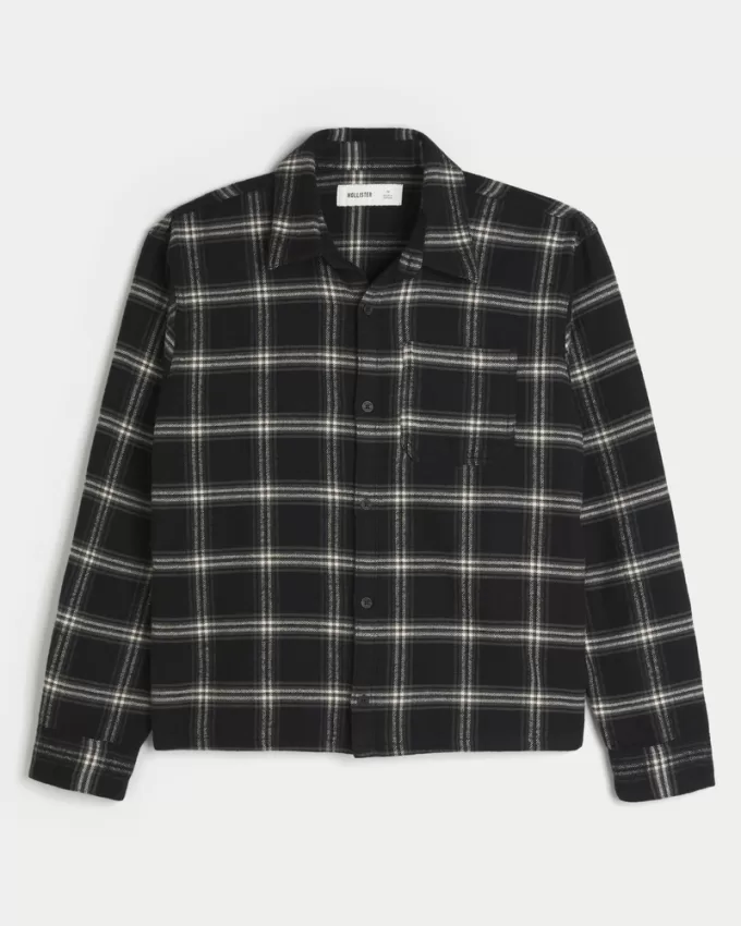 Boxy Flannel Shirt,Boxy Flannel Shirt Boxy Flannel Shirt,Boxy Flannel Shirt