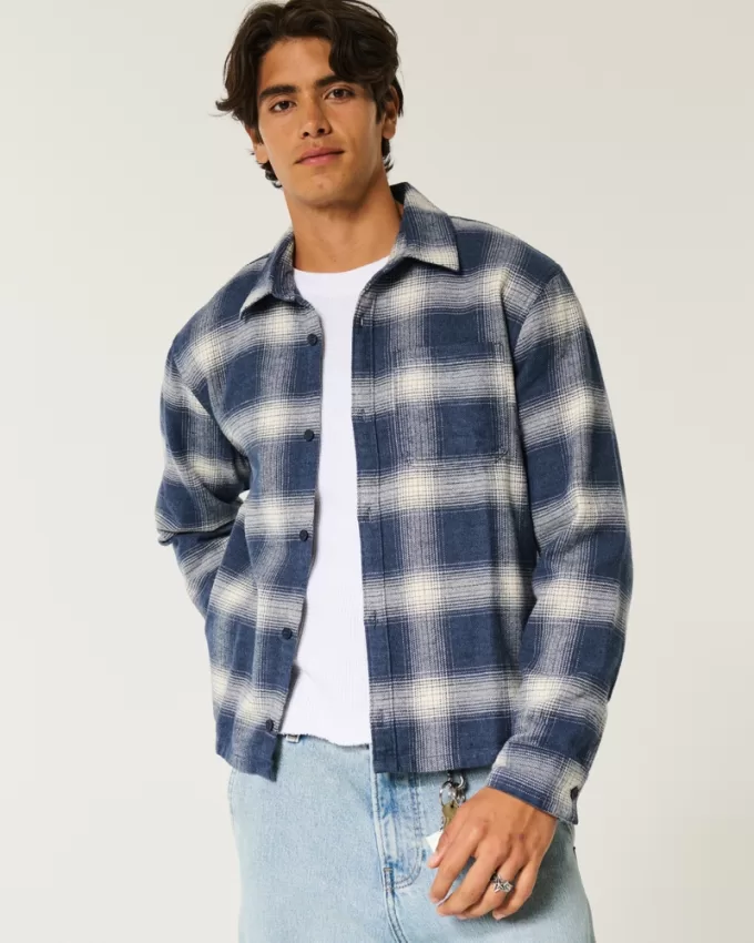 Boxy Flannel Shirt,Boxy Flannel Shirt Boxy Flannel Shirt,Boxy Flannel Shirt