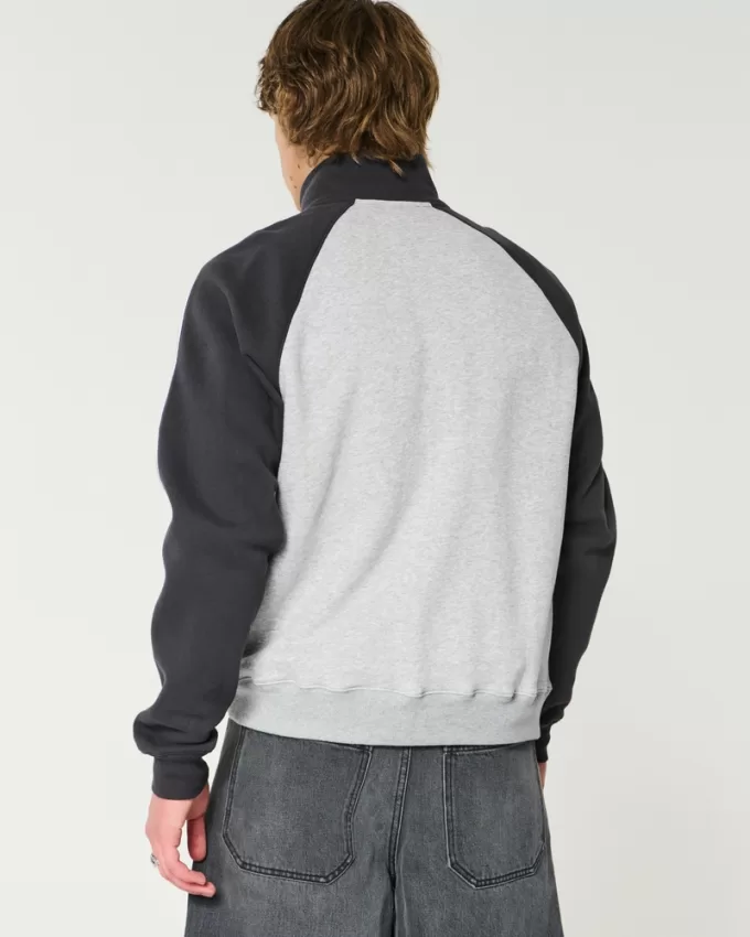 Boxy Fleece Logo Half-Zip Sweatshirt,Boxy Fleece Logo Half-Zip Sweatshirt Boxy Fleece Logo Half-Zip Sweatshirt,Boxy Fleece Logo Half-Zip Sweatshirt