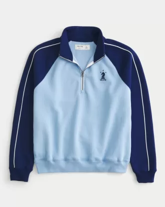 Boxy Fleece Logo Half-Zip Sweatshirt,Boxy Fleece Logo Half-Zip Sweatshirt Boxy Fleece Logo Half-Zip Sweatshirt,Boxy Fleece Logo Half-Zip Sweatshirt