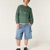 Boxy Golf Graphic Crew Sweater,Boxy Golf Graphic Crew Sweater Boxy Golf Graphic Crew Sweater,Boxy Golf Graphic Crew Sweater