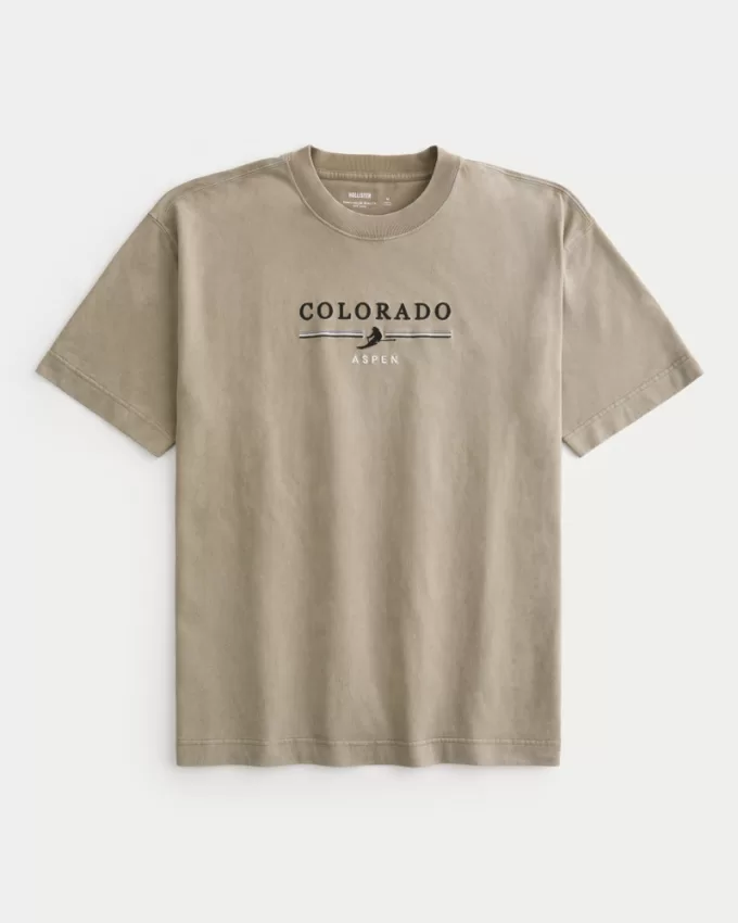 Boxy Heavyweight Aspen Colorado Graphic Tee,Boxy Heavyweight Aspen Colorado Graphic Tee Boxy Heavyweight Aspen Colorado Graphic Tee,Boxy Heavyweight Aspen Colorado Graphic Tee