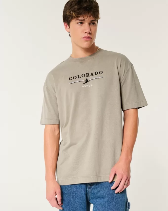 Boxy Heavyweight Aspen Colorado Graphic Tee,Boxy Heavyweight Aspen Colorado Graphic Tee Boxy Heavyweight Aspen Colorado Graphic Tee,Boxy Heavyweight Aspen Colorado Graphic Tee
