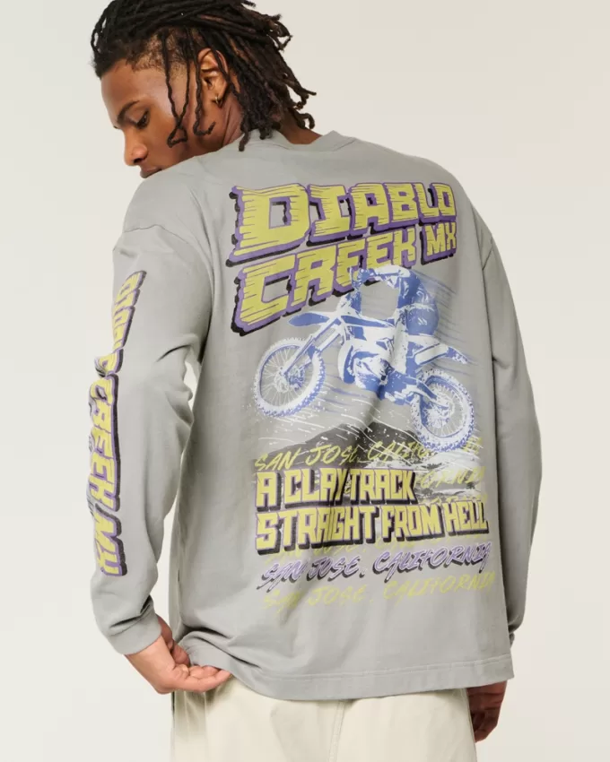 Boxy Heavyweight Diablo Creek MX Racing Graphic Tee,Boxy Heavyweight Diablo Creek MX Racing Graphic Tee Boxy Heavyweight Diablo Creek MX Racing Graphic Tee,Boxy Heavyweight Diablo Creek MX Racing Graphic Tee