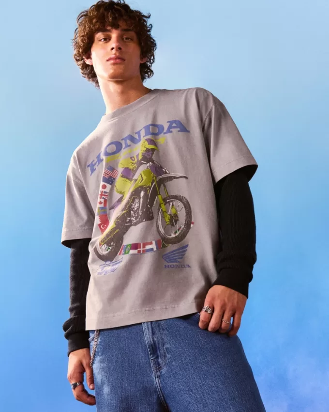 Boxy Heavyweight Honda Racing Graphic Tee,Boxy Heavyweight Honda Racing Graphic Tee Boxy Heavyweight Honda Racing Graphic Tee,Boxy Heavyweight Honda Racing Graphic Tee