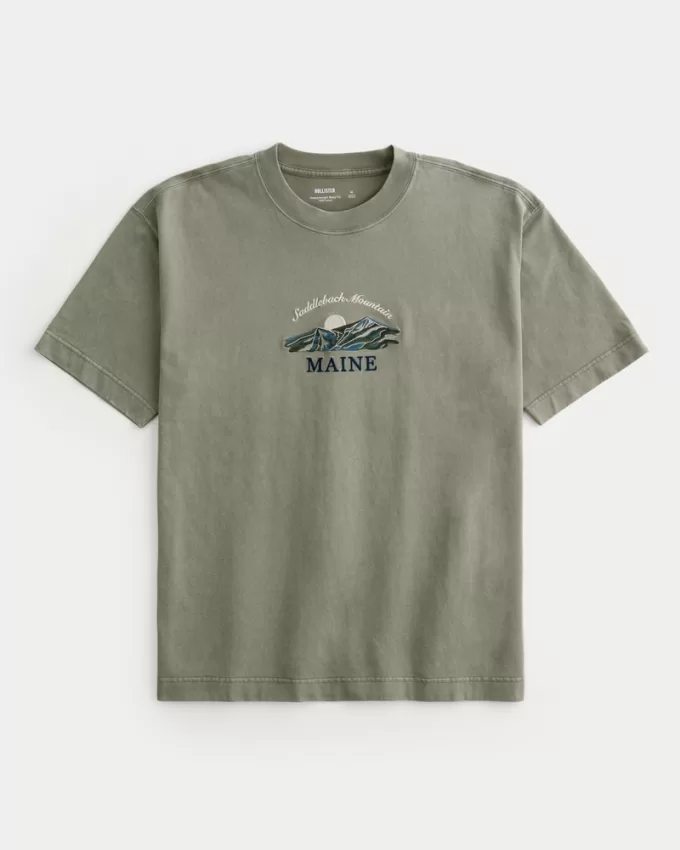 Boxy Heavyweight Maine Graphic Tee,Boxy Heavyweight Maine Graphic Tee Boxy Heavyweight Maine Graphic Tee,Boxy Heavyweight Maine Graphic Tee
