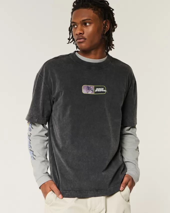 Boxy Heavyweight No Fear Graphic Tee,Boxy Heavyweight No Fear Graphic Tee Boxy Heavyweight No Fear Graphic Tee,Boxy Heavyweight No Fear Graphic Tee