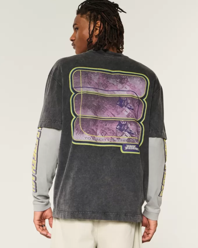 Boxy Heavyweight No Fear Graphic Tee,Boxy Heavyweight No Fear Graphic Tee Boxy Heavyweight No Fear Graphic Tee,Boxy Heavyweight No Fear Graphic Tee
