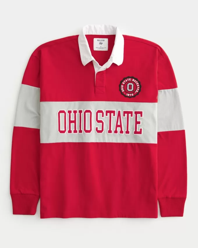 Boxy Heavyweight Ohio State Graphic Rugby Polo,Boxy Heavyweight Ohio State Graphic Rugby Polo Boxy Heavyweight Ohio State Graphic Rugby Polo,Boxy Heavyweight Ohio State Graphic Rugby Polo