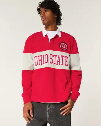 Boxy Heavyweight Ohio State Graphic Rugby Polo,Boxy Heavyweight Ohio State Graphic Rugby Polo Boxy Heavyweight Ohio State Graphic Rugby Polo,Boxy Heavyweight Ohio State Graphic Rugby Polo