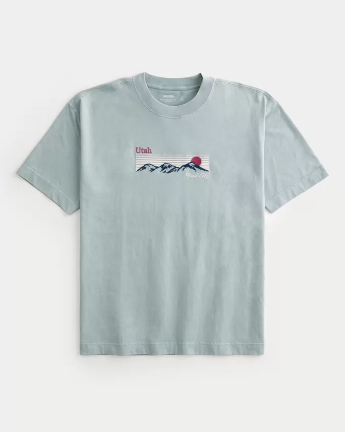 Boxy Heavyweight Park City Utah Graphic Tee,Boxy Heavyweight Park City Utah Graphic Tee Boxy Heavyweight Park City Utah Graphic Tee,Boxy Heavyweight Park City Utah Graphic Tee